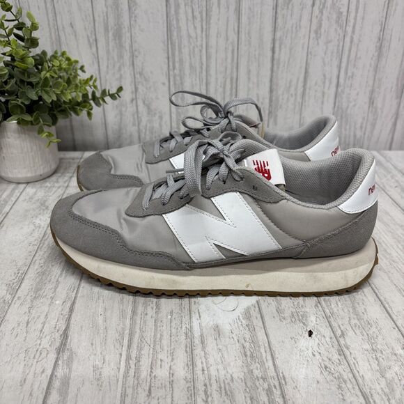 Mens Size 10 New Balance 237 Gray